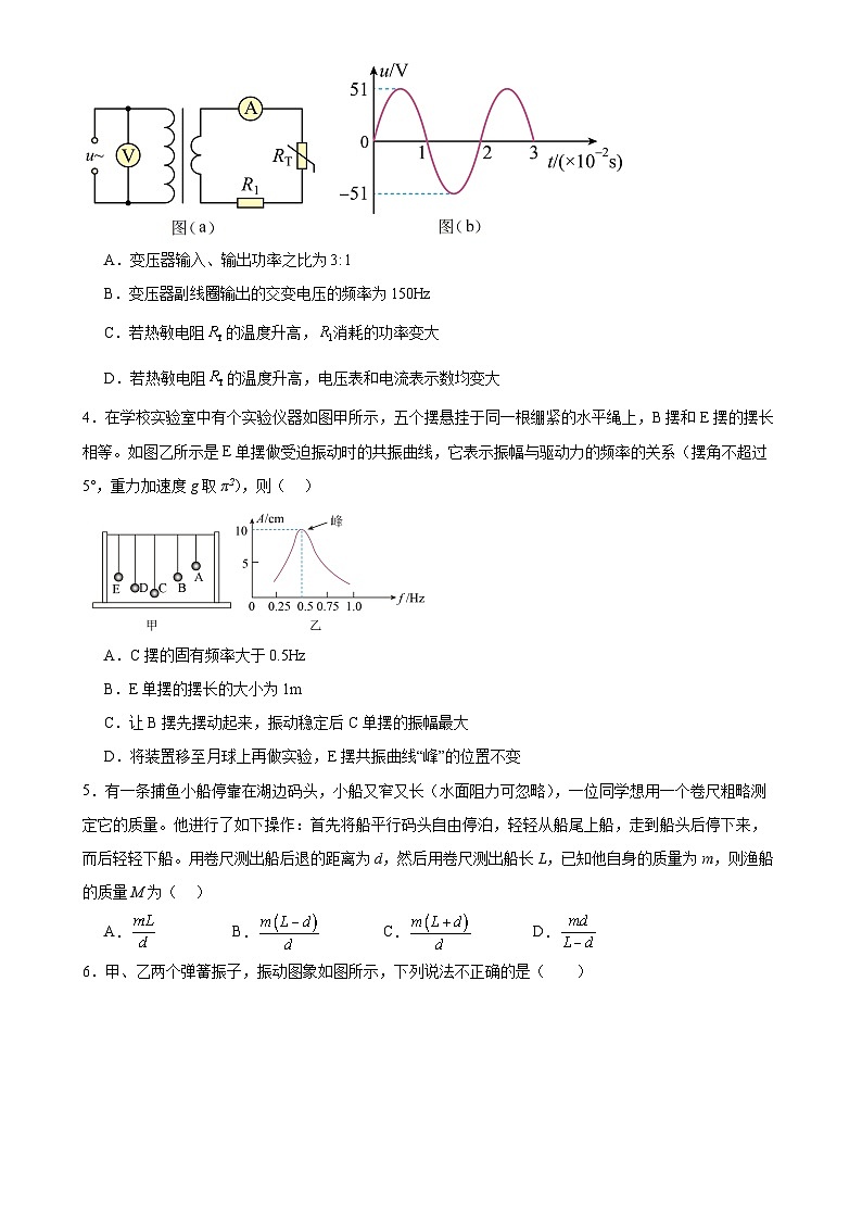 广东省广州市广雅中学高二下学期期中物理试题-A4第2页