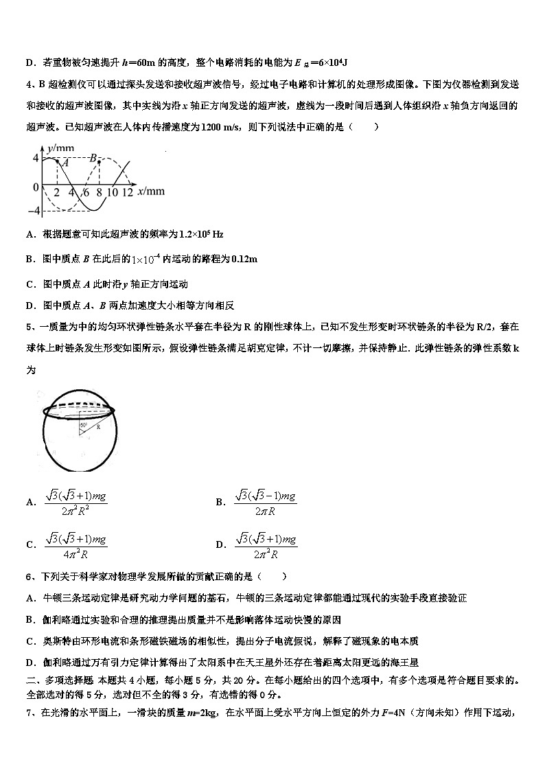 2026届上海市建平实验中学高考物理押题试卷含解析第2页