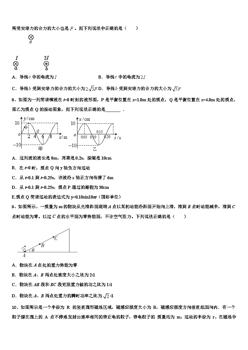 2026届上海市光明中学高考冲刺物理模拟试题含解析第3页