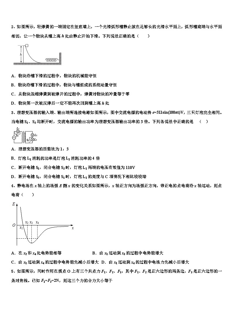 2026届上海市浦东区高考物理必刷试卷含解析第2页