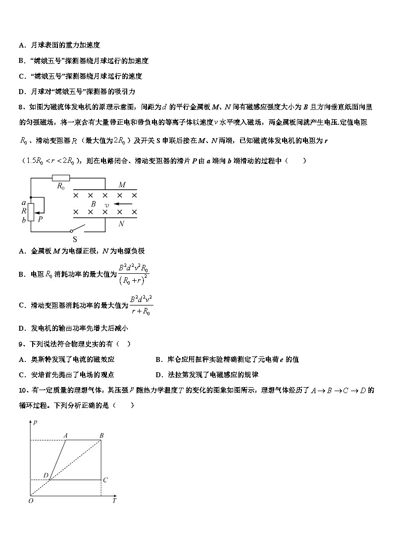 2026届上海市交大嘉定高考全国统考预测密卷物理试卷含解析第3页