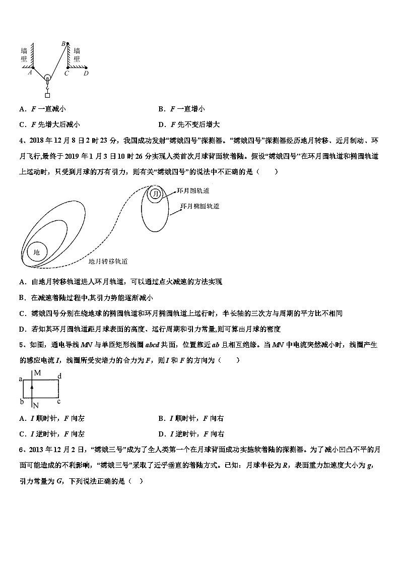 2026届上海市外国语大学附中高考考前模拟物理试题含解析第2页