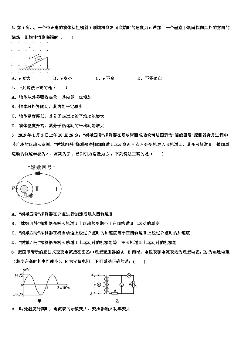 2026届上海市上外附中高考物理全真模拟密押卷含解析第2页