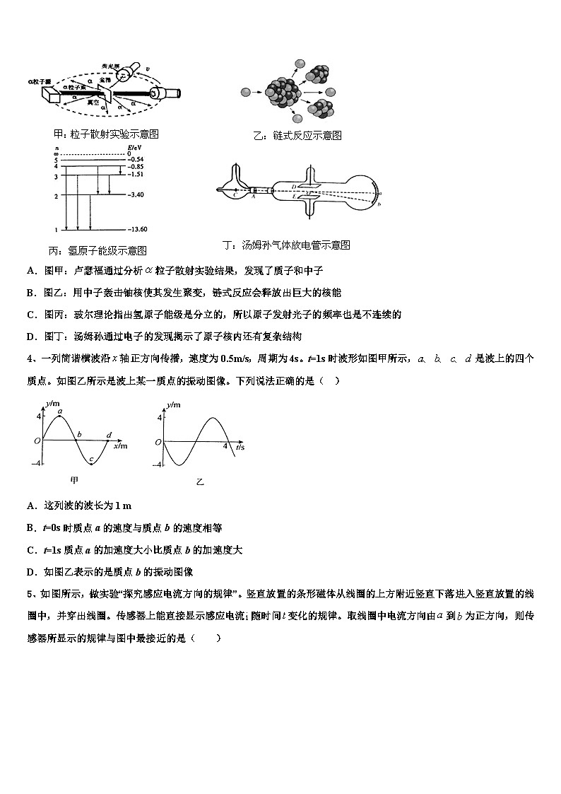 2026届上海市师范大学第二附属中学高考物理三模试卷含解析第2页