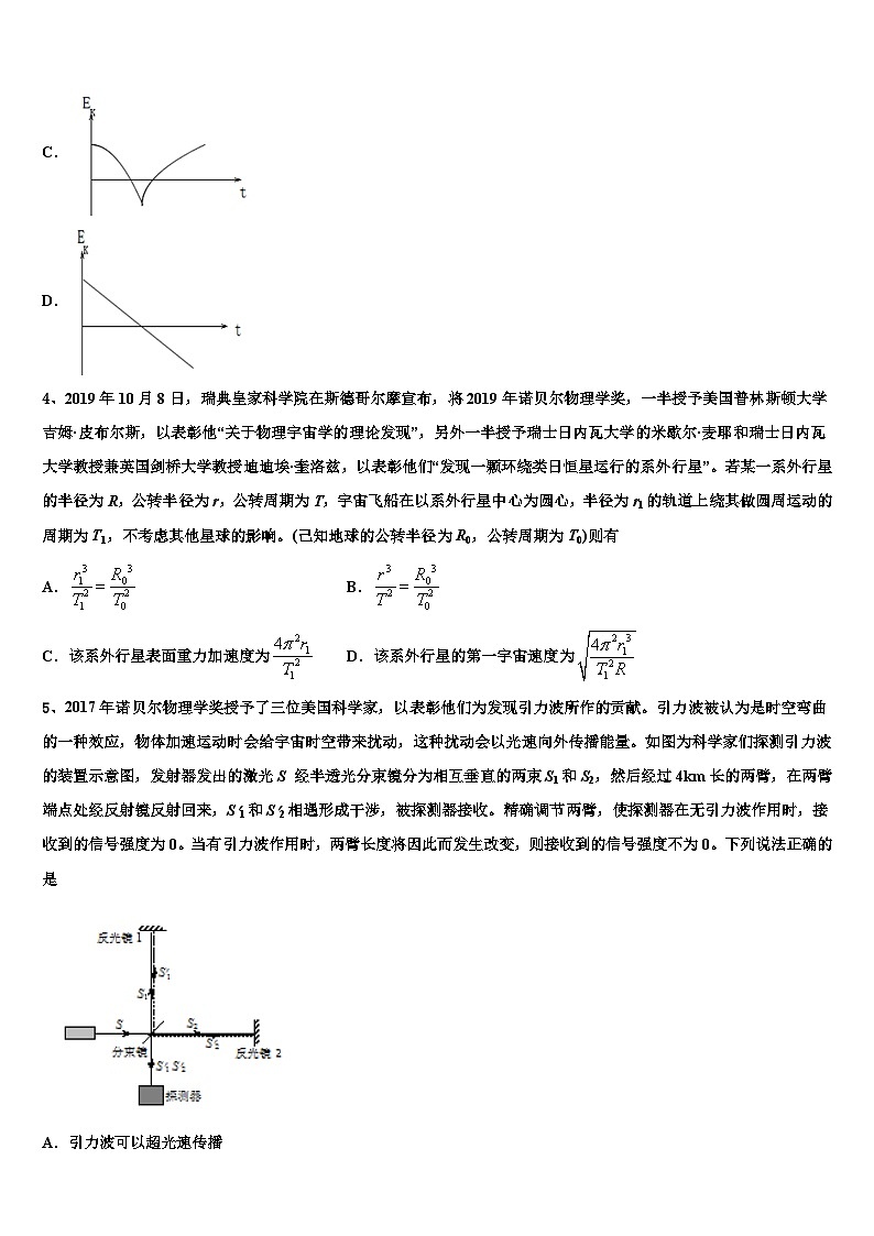 2026届上海新川中学高三下第一次测试物理试题含解析第2页