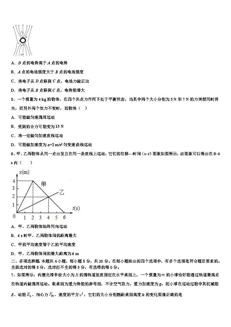 2026届上海外国语大学附属中学高三第二次模拟考试物理试卷含解析第2页