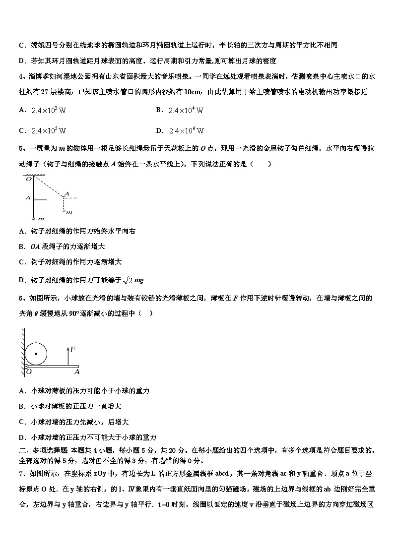 2026届上海市文绮中学高三第三次测评物理试卷含解析第2页
