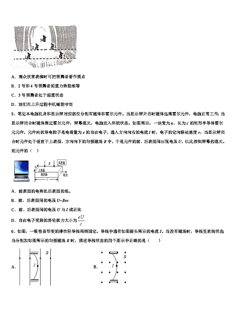 2026届上海市鲁迅中学高三第一次模拟考试物理试卷含解析第2页