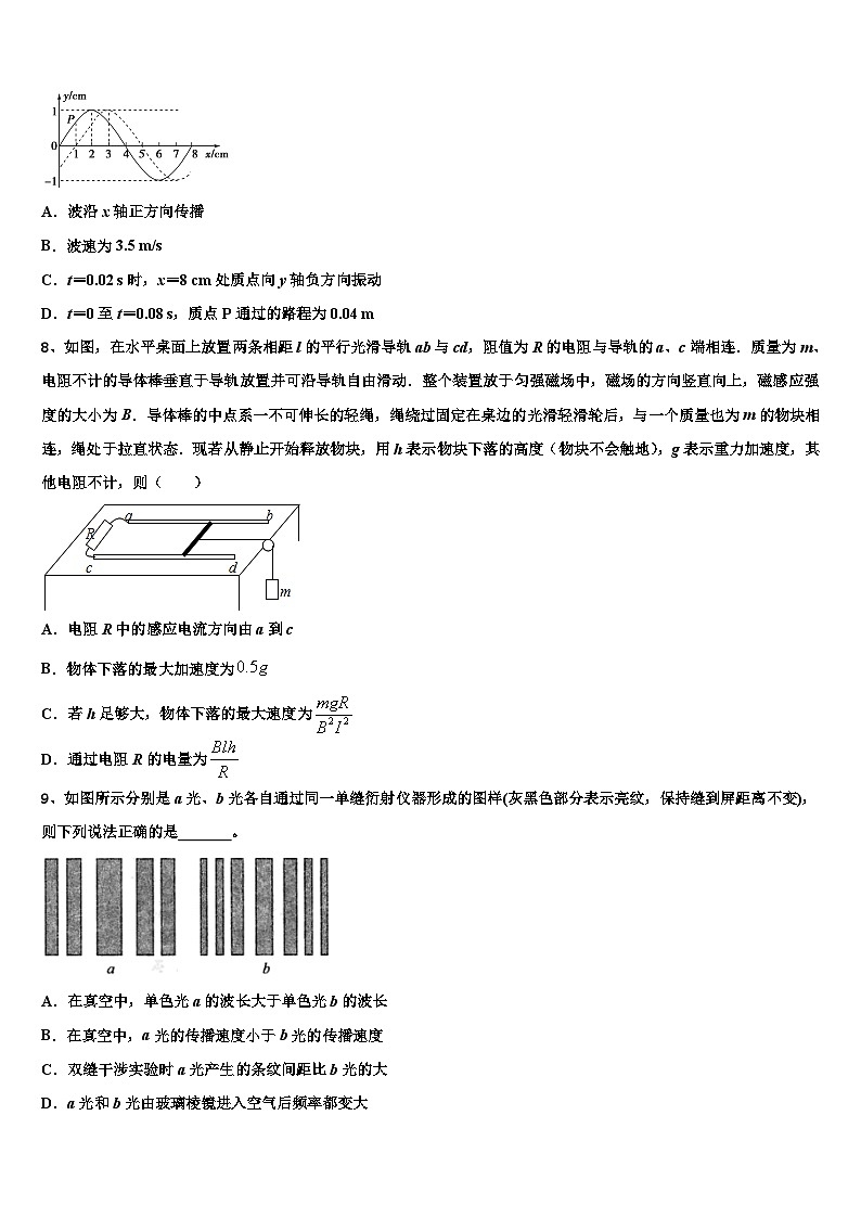 2026届上海市鲁迅中学高三第五次模拟考试物理试卷含解析第3页