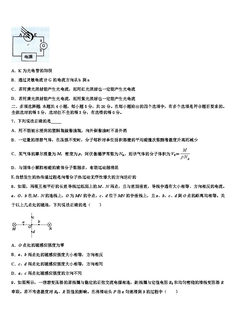 2026届上海市闵行八校高三适应性调研考试物理试题含解析第3页