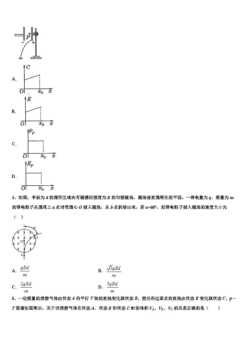 2026届上海市晋元高级中学高三第四次模拟考试物理试卷含解析第2页