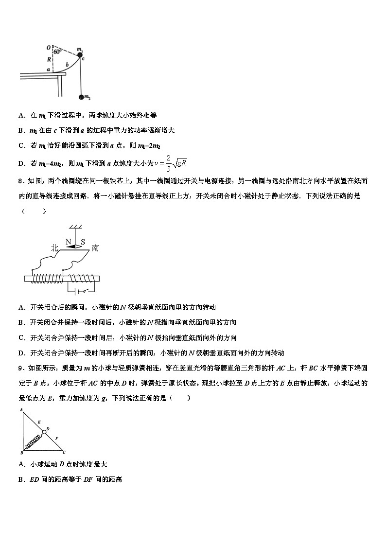 2026届上海市行知中学高三最后一模物理试题含解析第3页