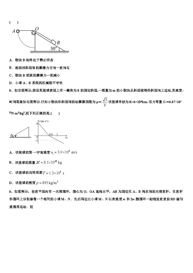 2026届上海市复旦中学高三适应性调研考试物理试题含解析第3页