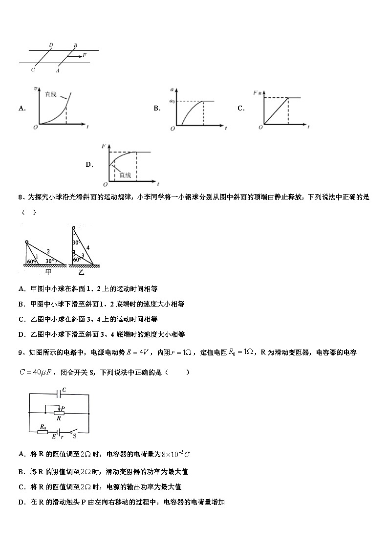 2026届上海市重点名校高三冲刺模拟物理试卷含解析第3页