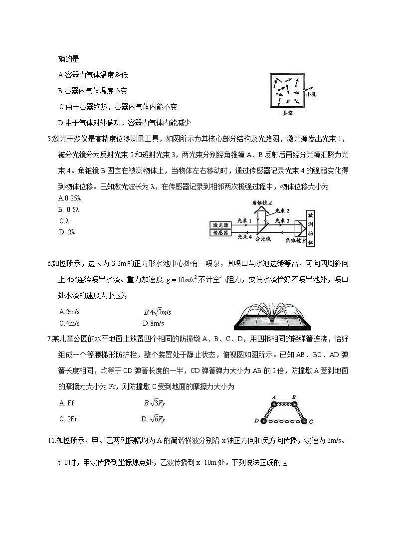山东省青岛市2026届高三下学期高考一模物理试题第2页