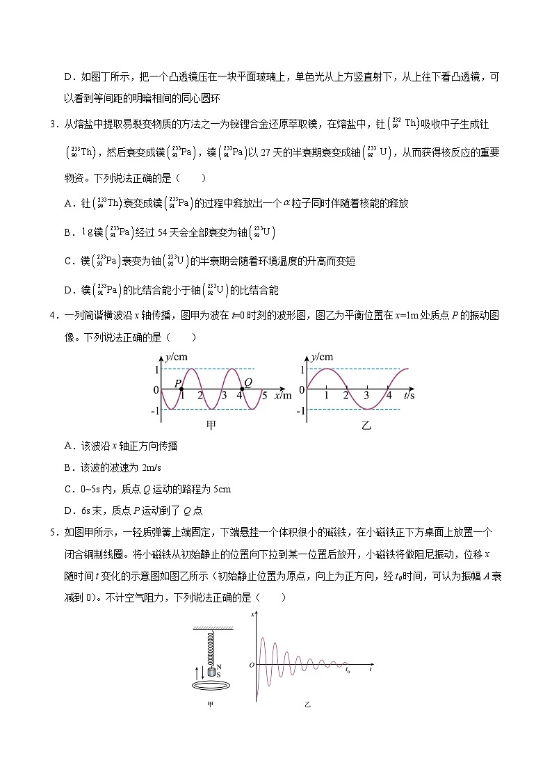 2025届高考物理模拟测试题（含解析）模拟卷06（北京专用）（考试版）第2页