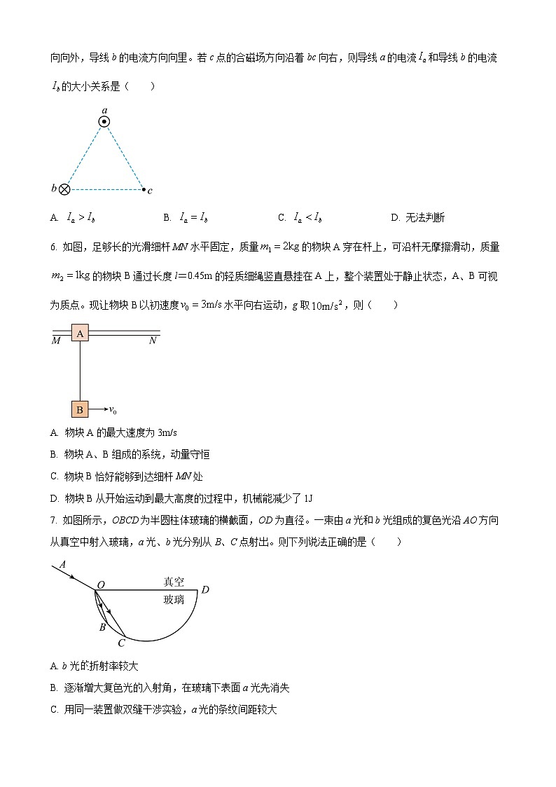 河南周口市天立高级中学等校2025-2026学年高二下学期开学物理试题（原卷版）第3页