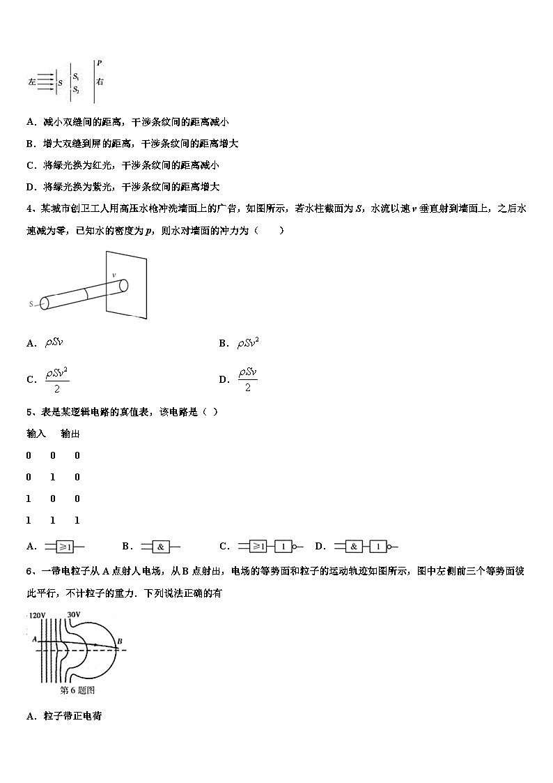 2026届石家庄市第八十一中学高考物理必刷试卷含解析第2页
