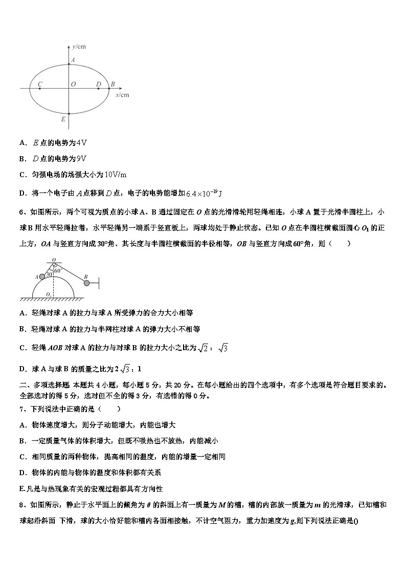 2026届四川省成都市实验外国语学校高考考前提分物理仿真卷含解析第3页