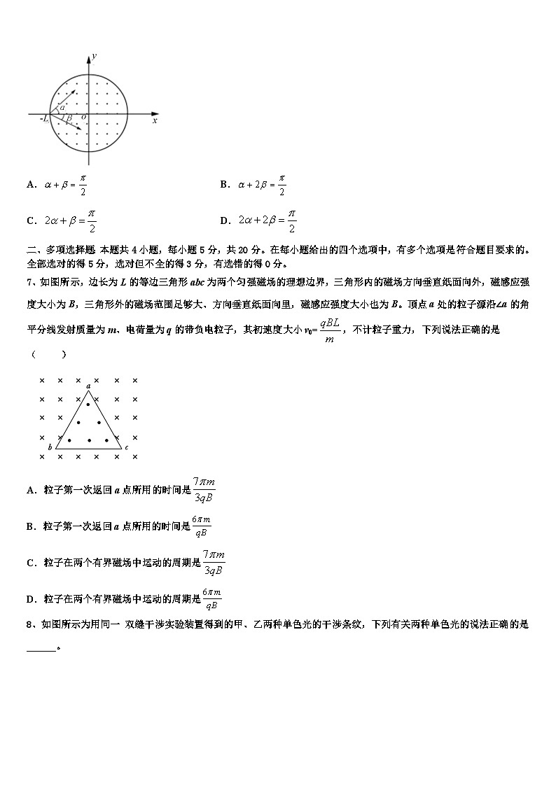 2026届四川南充市第一中学高三下学期联合考试物理试题含解析第3页