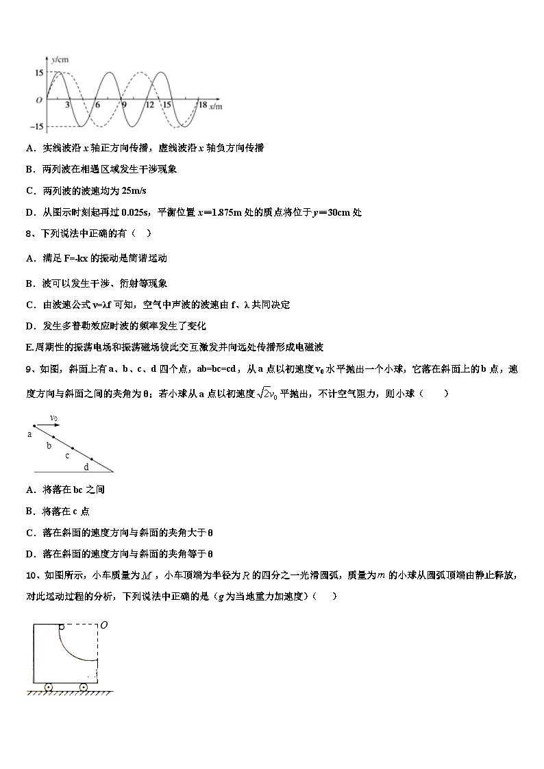 2026届四川省广元市川师大万达中学高考临考冲刺物理试卷含解析第3页