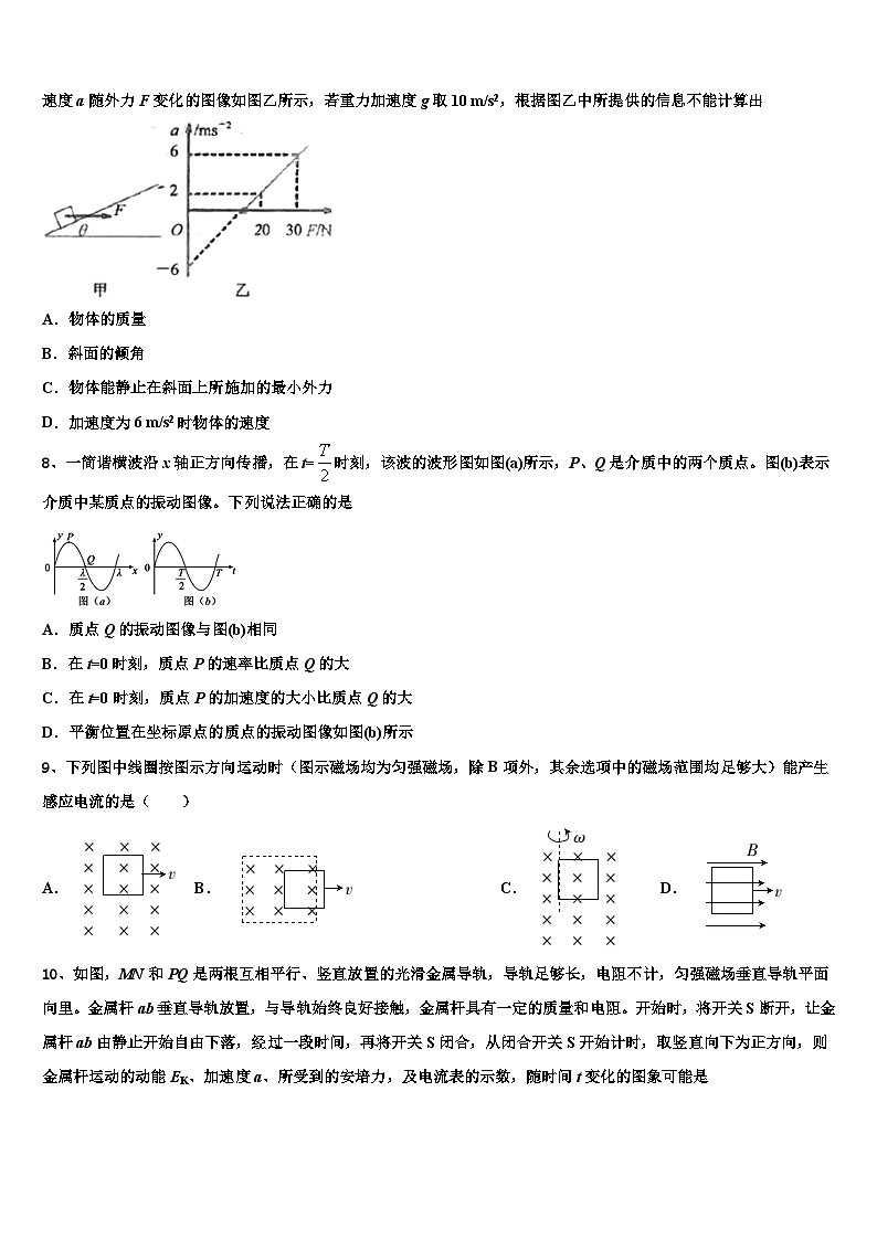 2026届四川省广元市川师大万达中学高三最后一模物理试题含解析第3页