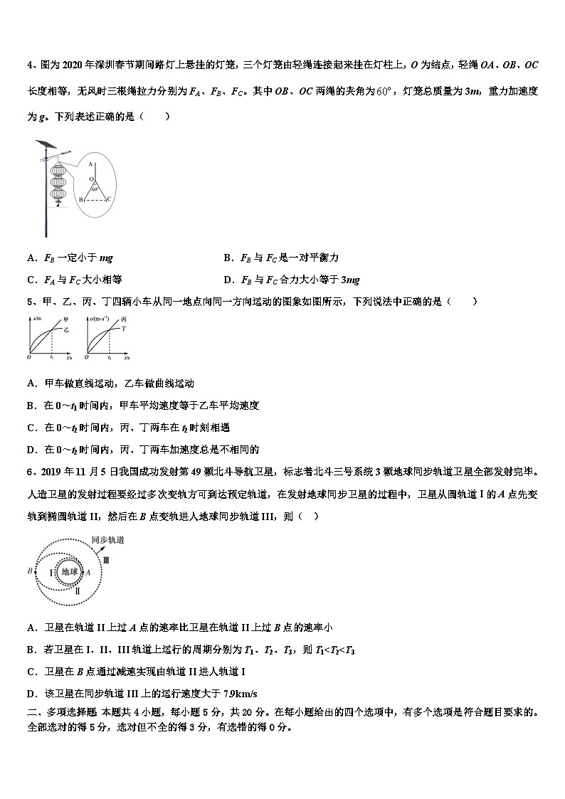 2026届四川省成都实验高级中学高三第三次测评物理试卷含解析第2页