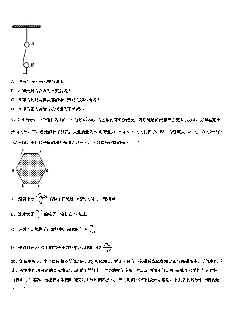 2026届四川省成都七中高三下第一次测试物理试题含解析第3页