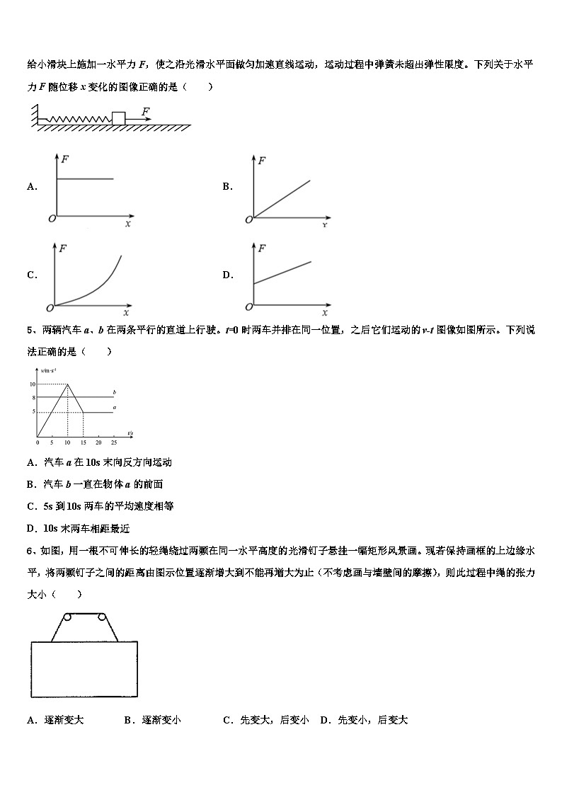 2026届四川省成都经开实中高三考前热身物理试卷含解析第2页