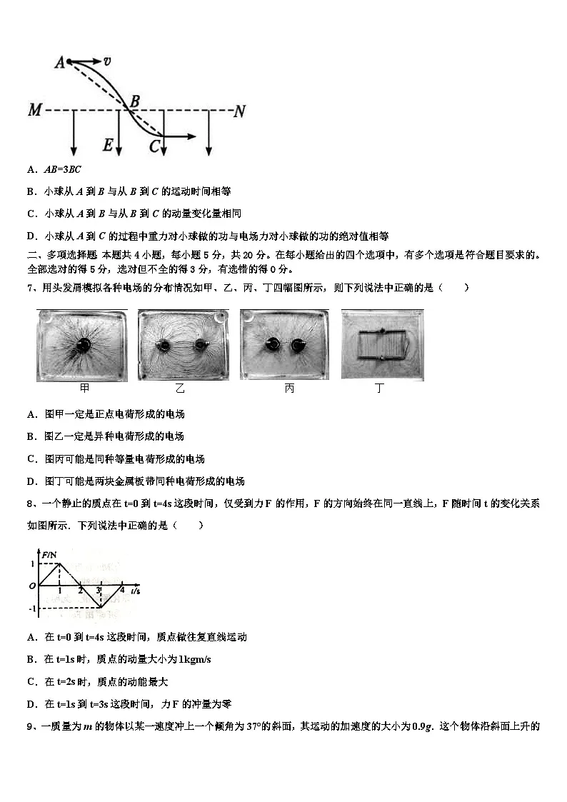 2026届四川省广安市高三二诊模拟考试物理试卷含解析第3页