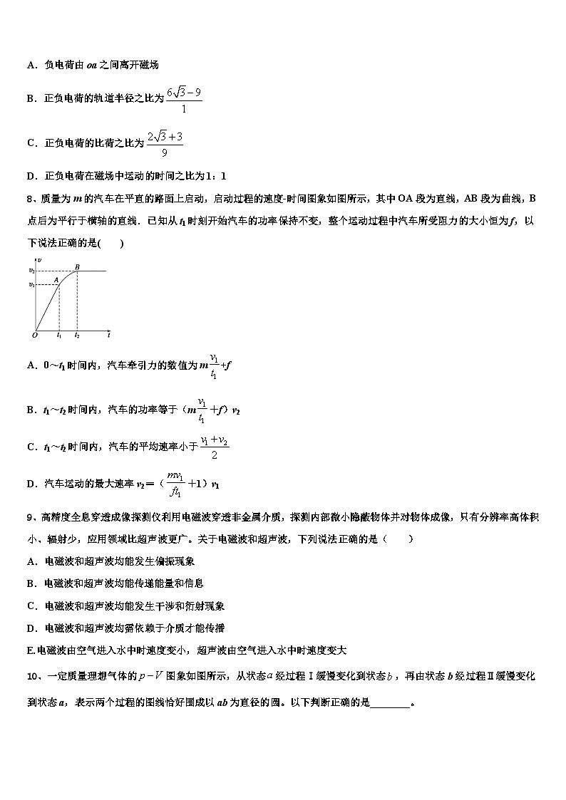 2026届四川省泸州市泸化中学高考压轴卷物理试卷含解析第3页