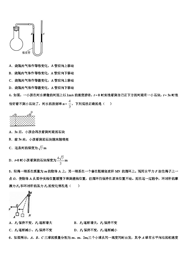 2026届四川省泸州老窖天府中学高考压轴卷物理试卷含解析第2页