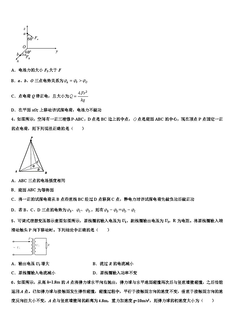 2026届四川省绵阳市三台县芦溪中学高考仿真卷物理试卷含解析第2页