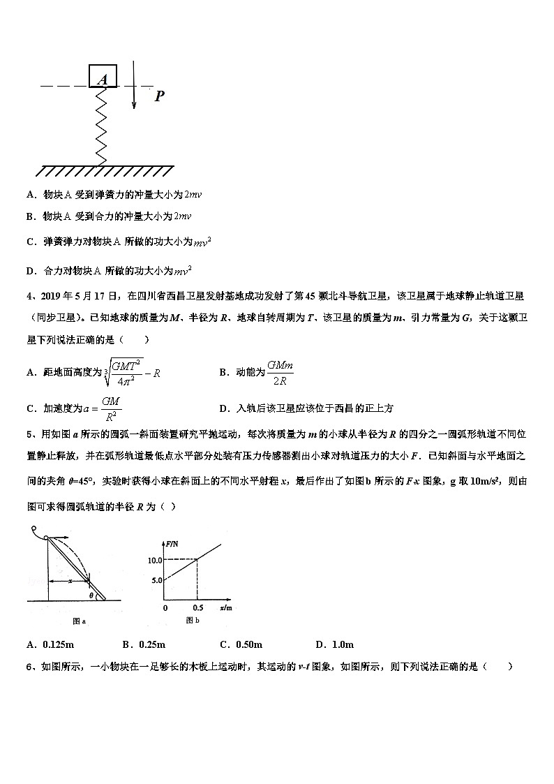 2026届四川省宜宾县一中高考仿真模拟物理试卷含解析第2页