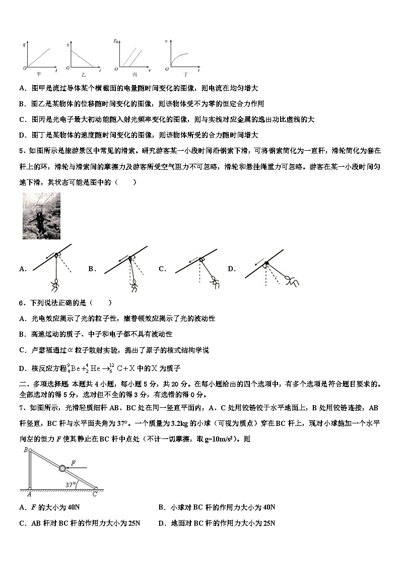 2026届四川省宜宾市南溪区第二中学高三下第一次测试物理试题含解析第2页