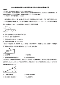 2026届四川省遂宁市射洪中学高三第一次模拟考试物理试卷含解析