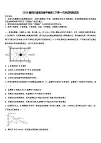 2026届四川省南充高中高高三下第一次测试物理试题含解析
