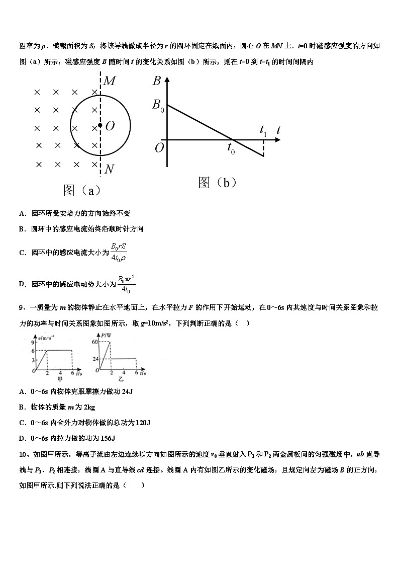 2026届四川省南充高中高高三下第一次测试物理试题含解析第3页
