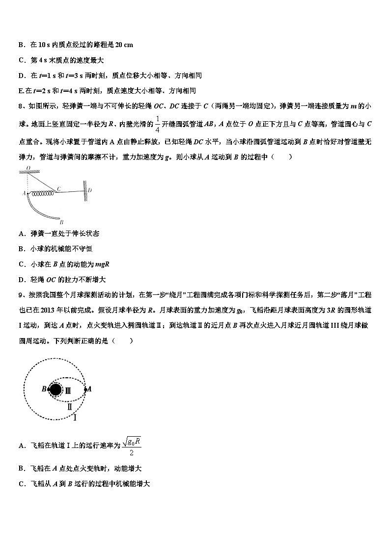 2026届四川省眉山市彭山区一中高三3月份第一次模拟考试物理试卷含解析第3页