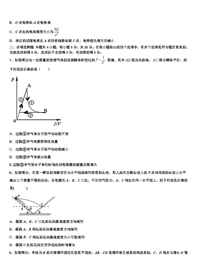 2026届四川省泸州市泸县二中高三第五次模拟考试物理试卷含解析第3页