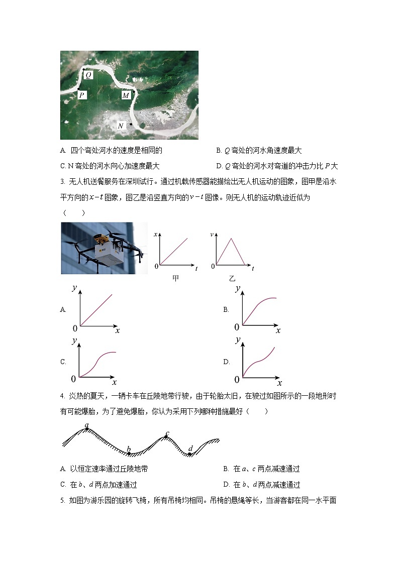 2024-2025学年广东省惠州市五校高一下学期联考物理试卷（学生版）第2页