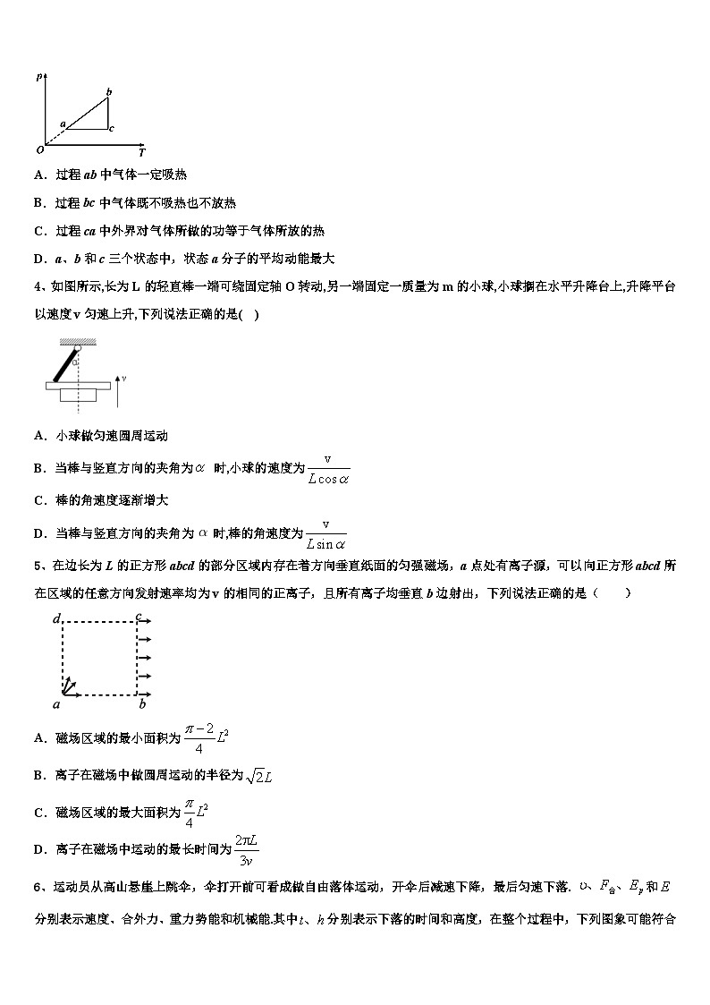 2026届遂溪县第一中学高三下学期一模考试物理试题含解析第2页