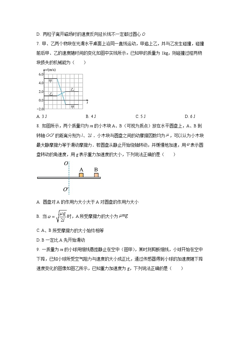 2025-2026学年北京市东直门中学高三上学期12月阶段(月考)考试物理试卷（学生版）第3页