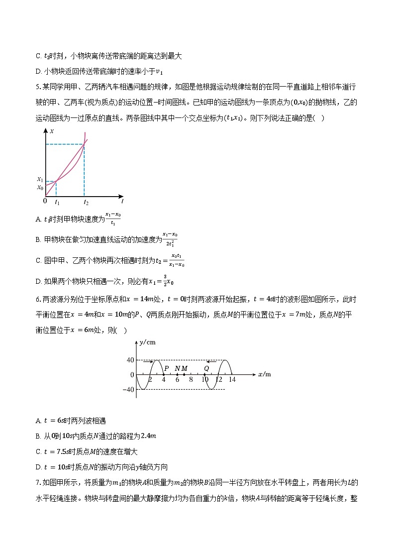 2025-2026学年河南省南阳市镇平一中高三（下）开学物理试卷（含答案）第2页