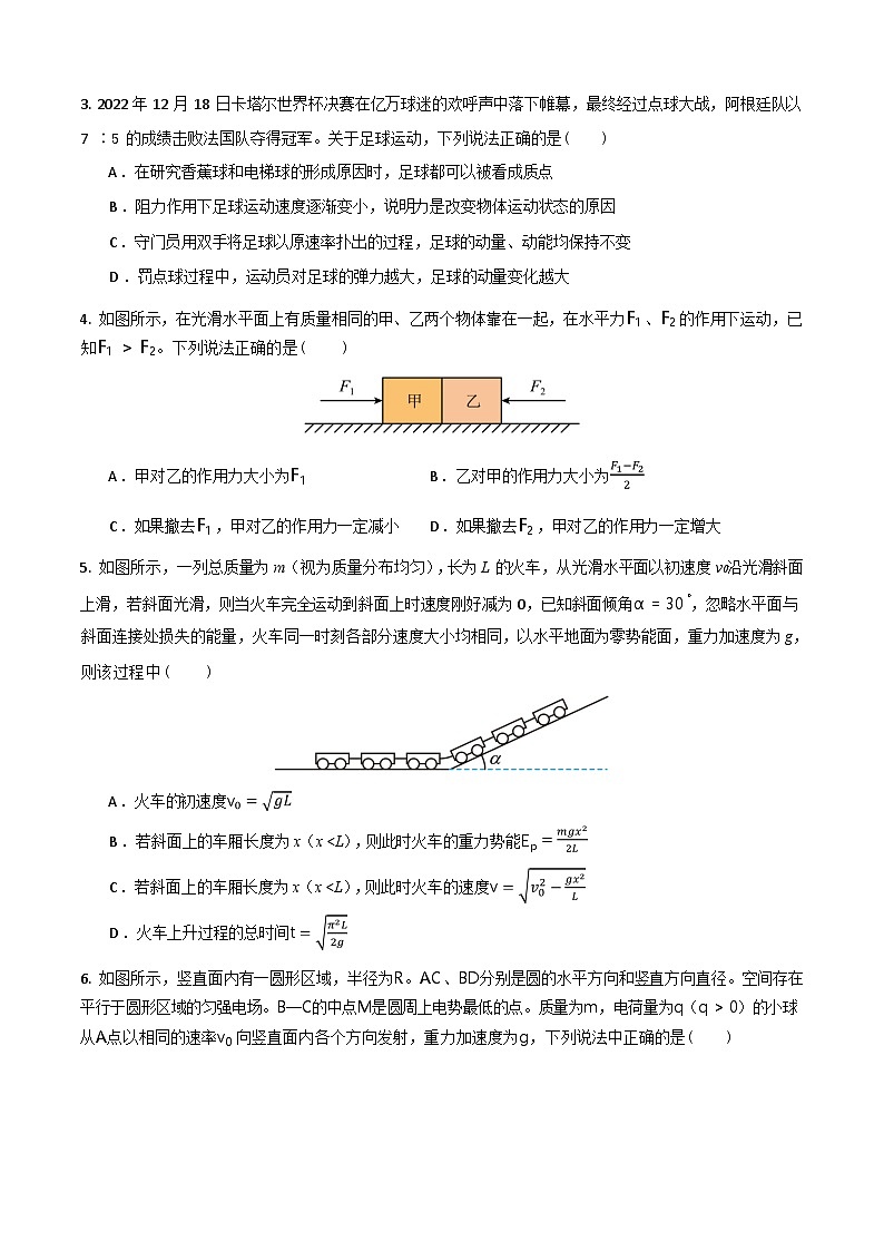 安徽省“新高考”联盟校2026届高三下学期一模检测 物理试题第2页