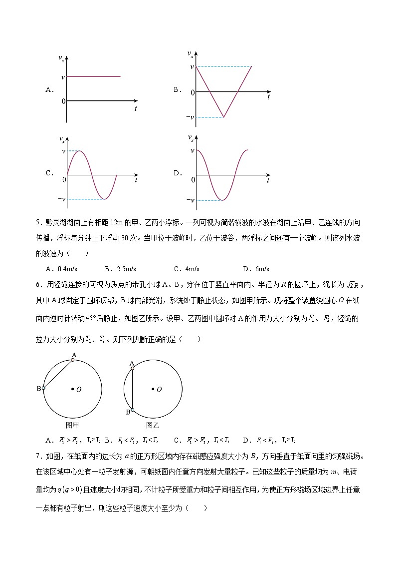 贵州省贵阳市2026届高三下学期适应性考试（一）物理试卷（含解析）第2页