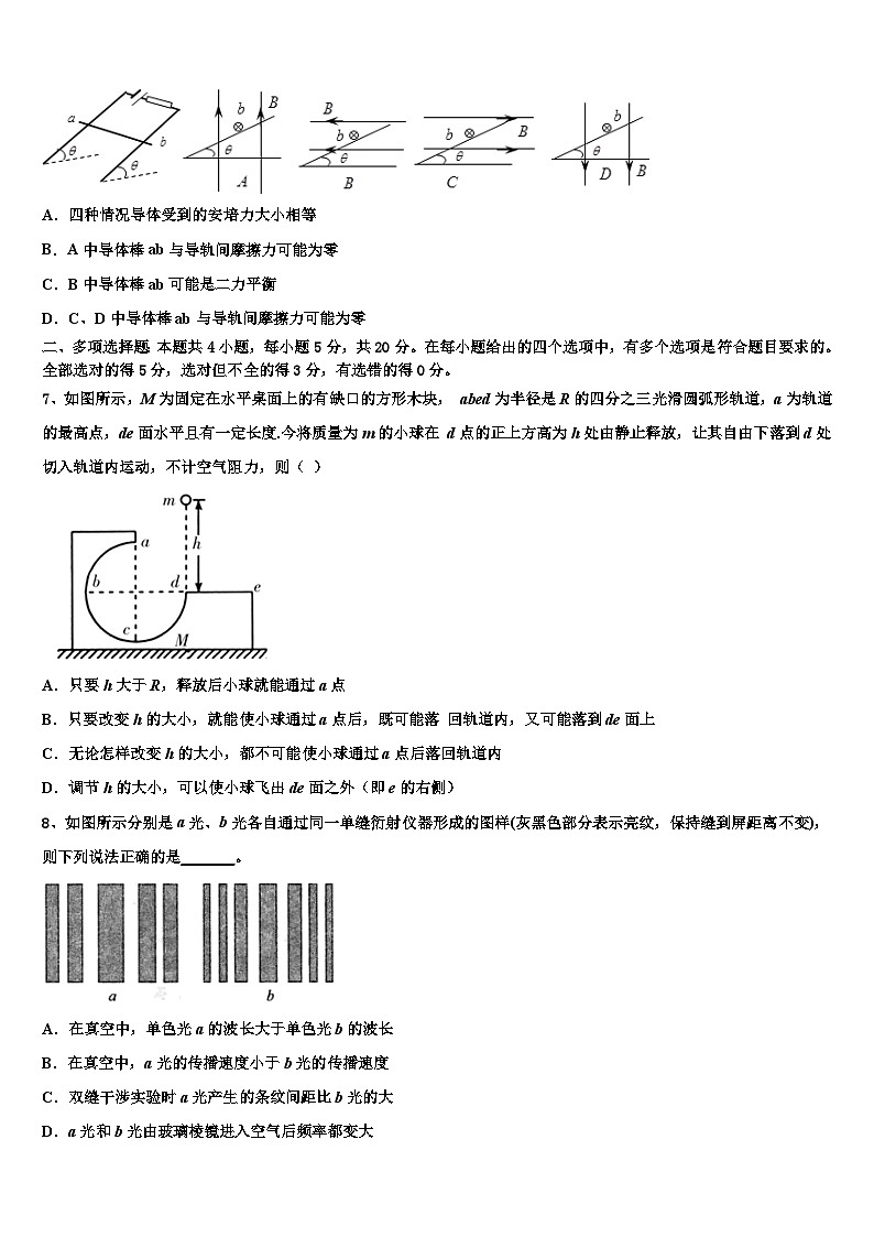 2026届天津市静海一中高考物理五模试卷含解析第3页