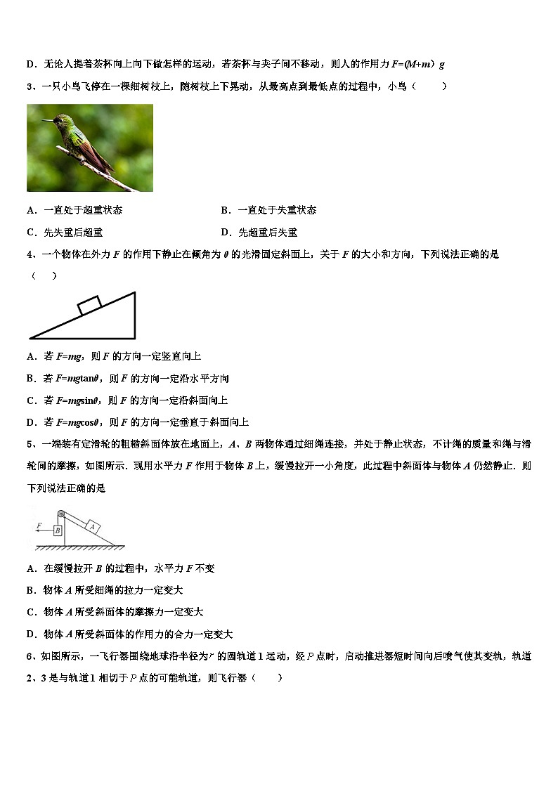 2026届天津市蓟州区马伸桥中学高考考前提分物理仿真卷含解析第2页