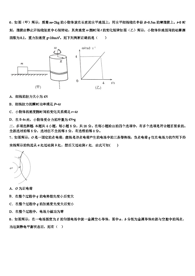 2026届威海市重点中学高考仿真卷物理试题含解析第3页