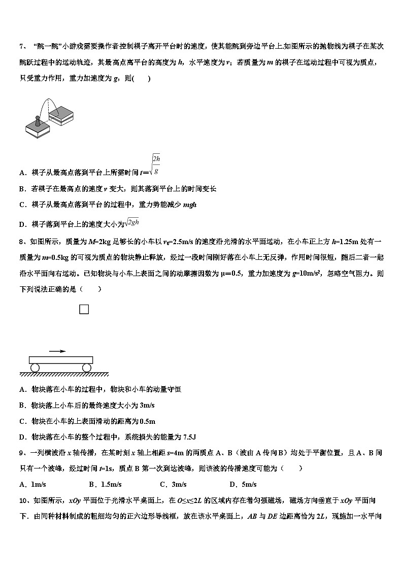 2026届铁岭市重点中学高考物理全真模拟密押卷含解析第3页